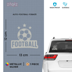 Football Graphic Car Sticker | Fade-Proof Vinyl Decal