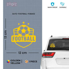 Sports Football Car Decal – Durable Vinyl for Cars