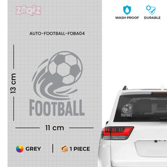 Football Logo Car Sticker – Scratch-Resistant Exterior Vinyl