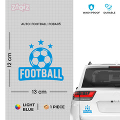 Football Graphic Car Sticker | Fade-Proof Vinyl Decal