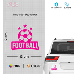 Football Graphic Car Sticker | Fade-Proof Vinyl Decal