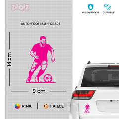 Football Player Car Sticker – High-Quality Vinyl for Vehicles