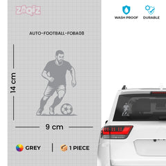 Football Player Car Sticker – High-Quality Vinyl for Vehicles