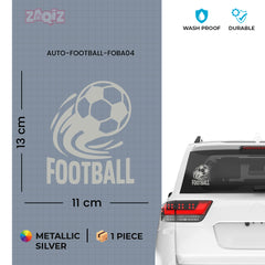 Football Logo Car Sticker – Scratch-Resistant Exterior Vinyl