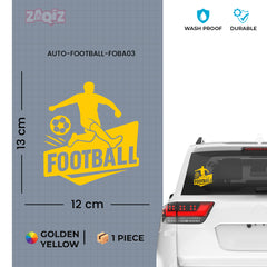 Football Car Sticker – Waterproof & UV-Proof Vinyl Decal