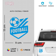 Football Ball Car Sticker | Heatproof & Fade-Proof Vinyl