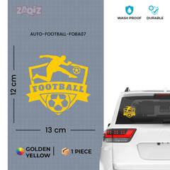 Football Car Sticker – Weatherproof Sports Decal for Car