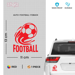 Football Logo Car Sticker – Scratch-Resistant Exterior Vinyl