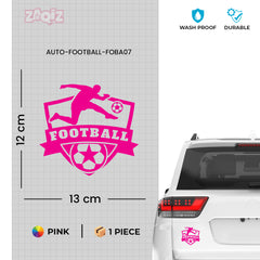 Football Car Sticker – Weatherproof Sports Decal for Car