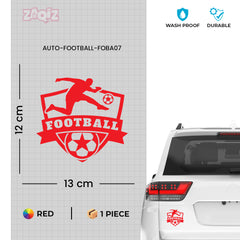 Football Car Sticker – Weatherproof Sports Decal for Car