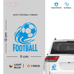 Football Logo Car Sticker – Scratch-Resistant Exterior Vinyl