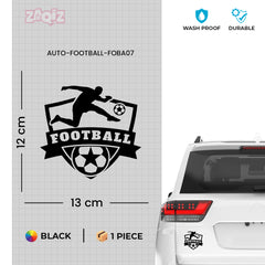 Football Car Sticker – Weatherproof Sports Decal for Car