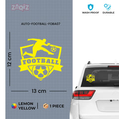 Football Car Sticker – Weatherproof Sports Decal for Car