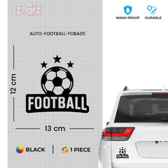 Football Graphic Car Sticker | Fade-Proof Vinyl Decal