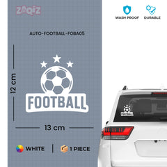 Football Graphic Car Sticker | Fade-Proof Vinyl Decal