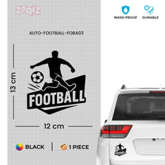 Football Car Sticker – Waterproof & UV-Proof Vinyl Decal