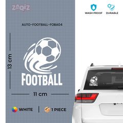 Football Logo Car Sticker – Scratch-Resistant Exterior Vinyl
