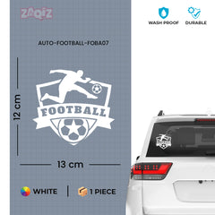 Football Car Sticker – Weatherproof Sports Decal for Car