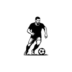 Football Player Car Sticker – High-Quality Vinyl for Vehicles