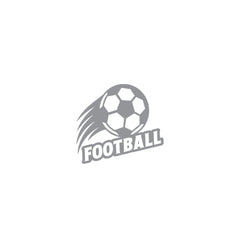 Premium Football Ball Car Decal | Weatherproof Rear Windshield Sticker