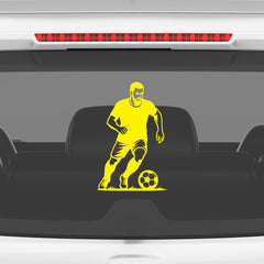 Football Player Car Sticker – High-Quality Vinyl for Vehicles