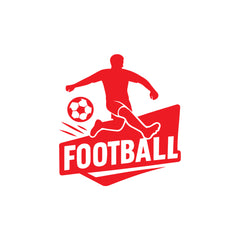 Football Car Sticker – Waterproof & UV-Proof Vinyl Decal