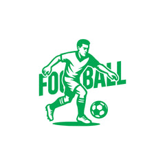 Football Silhouette Car Decal | Waterproof White Vinyl Sports Sticker