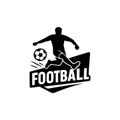 Football Car Sticker – Waterproof & UV-Proof Vinyl Decal