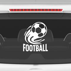 Football Logo Car Sticker – Scratch-Resistant Exterior Vinyl