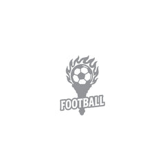 Football Ball Silhouette Car Sticker | Scratch-Resistant Vinyl