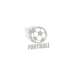 Minimal Football Ball Car Sticker – Clean Sport Vinyl