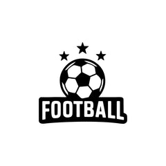 Football Graphic Car Sticker | Fade-Proof Vinyl Decal