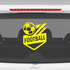 Football Ball Car Sticker | Heatproof & Fade-Proof Vinyl