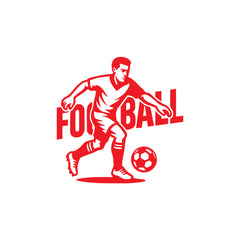 Football Silhouette Car Decal | Waterproof White Vinyl Sports Sticker