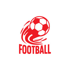 Football Logo Car Sticker – Scratch-Resistant Exterior Vinyl