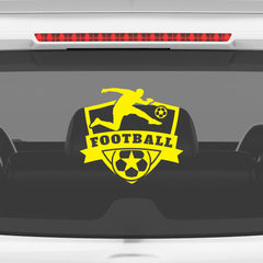 Football Car Sticker – Weatherproof Sports Decal for Car