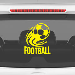 Football Logo Car Sticker – Scratch-Resistant Exterior Vinyl