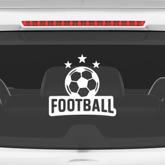Football Graphic Car Sticker | Fade-Proof Vinyl Decal