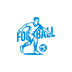 Football Silhouette Car Decal | Waterproof White Vinyl Sports Sticker