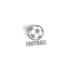 Minimal Football Ball Car Sticker – Clean Sport Vinyl