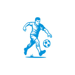 Football Player Vinyl Car Sticker – Weatherproof Rear Glass Decal