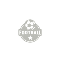 Football Car Sticker – Flying Ball White Vinyl Decal for Rear Windshield