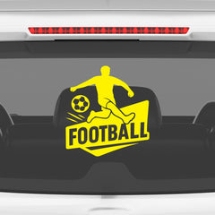 Football Car Sticker – Waterproof & UV-Proof Vinyl Decal