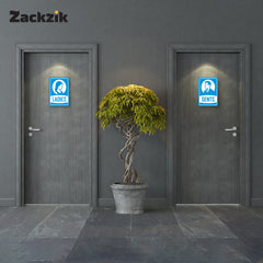 Clear Gents and Ladies Toilet Sign Board