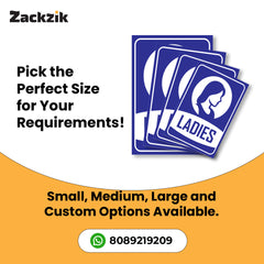 Clear Gents and Ladies Toilet Sign Board