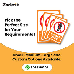 Sleek & Visible Toilet Signage