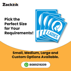 Clear Gents and Ladies Toilet Sign Board