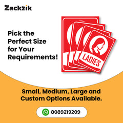 Clear Gents and Ladies Toilet Sign Board