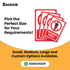 Sleek & Visible Toilet Signage