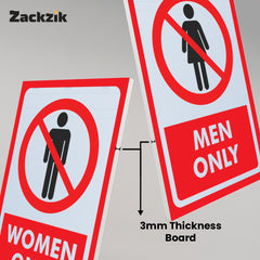 Sleek & Visible Toilet Signage